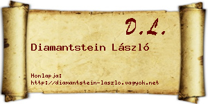 Diamantstein László névjegykártya